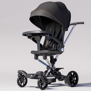 <span class=keywords><strong>Poussette</strong></span> bébé à quatre roues en métal pour enfants avec un grand angle de vue, légère et pliable - Product Image 1