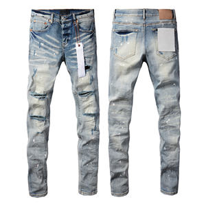 Custom Top Quality Homme Selvedge Pentalon Jean Últimas Design Bordado de Algodão Afligido Heren Denim Calças Homens Patalon <span class=keywords><strong>Jeans</strong></span> - Product Image 4