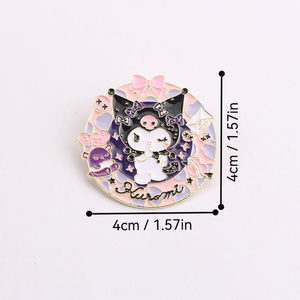 Huy hiệu bắt mắt với họa tiết kuromi, phù hợp với những người có ý thức thời trang Thành thẩm mỹ Gothic. - Product Image 4