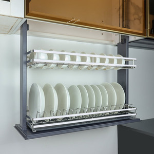 OEM ODM Cesta Extraíble Automática Cocina <span class=keywords><strong>OneClick</strong></span> Cocina Doble Elevación Touch Cesta Extraíble Cocina - Product Image 2