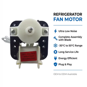 Moteur de ventilateur d'évaporateur silencieux d'origine <span class=keywords><strong>LG</strong></span> 4680JB1030F pour <span class=keywords><strong>réfrigérateur</strong></span>, congélateur de garage, voiture, hôtel - Alimentation manuelle en métal - Product Image 1