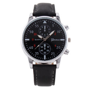 Stock direct d'usine de montres pour hommes simples et élégantes bracelet en cuir montres-bracelets à quartz articles les plus vendus - Product Image 4