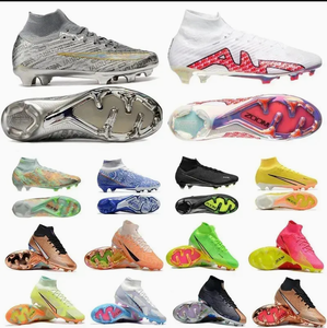 Chaussures de football à crampons argentées Elite Youth Blast Mbappe Cristiano <span class=keywords><strong>Ronaldo</strong></span> Luminous Men Speed 6 25th Anniversary Football Boot - Product Image 2