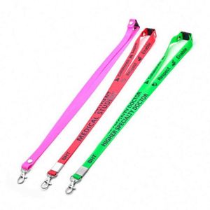 Silicone Neck <b>Lanyard</b> Strap Promotional Custom Logo Dye <b>Polyester</b> Pantone Print - Product Image 1