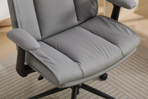 Ergonomic Cross Legged Modern <b>Leather</b> Office <b>Chair</b> Flip‑Up Armrests Adjustable Height for Office - Product Image 4