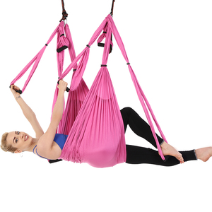 Toptan paraşüt naylon kumaş kapalı hamak spor Yoga hamak salıncak hava Yoga hamak - Product Image 1