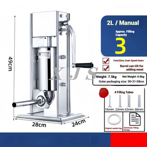 Machine à saucisses verticale en acier inoxydable, petite machine à saucisses, <span class=keywords><strong>poussoir</strong></span> à saucisses - Product Image 3