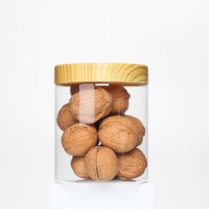 Food <b>Plastic</b> Wide Mouth 8oz <b>Plastic</b> Jars for Candy/Cookie/Nuts /Herbs Packaging <b>Containers</b> Round Storage With Lids - Product Image 1