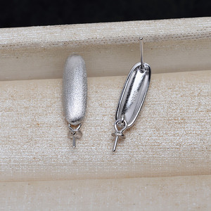 Crochets d'oreille en argent S925 mat, cache-oreilles, design simple à 9-10 pétales, 5587, accessoires de bijoux, anneaux de jonction - Product Image 2