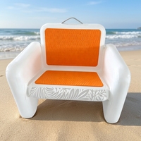 Canapé et chaise gonflables modernes InflaToGo - Chaise de camping portable légère et imperméable pour l'extérieur