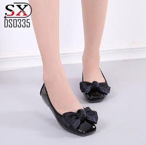 Оптовая продажа, китайский завод, низкая цена, удобные женские туфли на плоской подошве без застежки с бантом, женская обувь на плоской подошве - Product Image 6