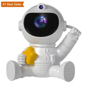 Jumon Customized RGB 8 Effects Children Cartoon Starry Sky Astronaut Projector Lamp Night Light Remote Control Star Projector