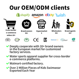 Factory OEM UPF 50 + Camisa de manga corta Rash Guard para niños Bebés Niños pequeños Traje de baño con logotipo personalizado - Product Image 6