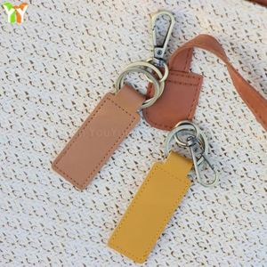 7 Colors Pu Leather Light Keychain Personalised Embossed Text Durable High Quality Mens <b>Gift</b> - Product Image 4