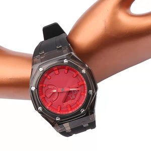 Pour Casioak GA2100 <span class=keywords><strong>GA2110</strong></span> GAB2100 2110 boîtier PC pour bracelet de montre en caoutchouc <span class=keywords><strong>Gshock</strong></span> Kit de Modification Transparent - Product Image 5