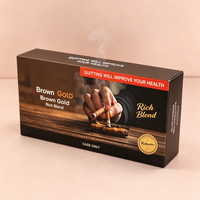 Boîte d'emballage pour cigares en carton pliable écologique, boîte cadeau, design pour l'emballage de tabac à fumer, boîte d'emballage pour cigarettes