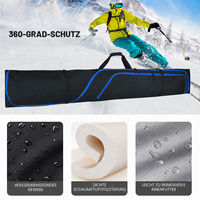Sac de voyage pour snowboard et ski d'extérieur - Durable, léger, en polyester/nylon souple, 30-40L