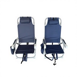 <span class=keywords><strong>Silla</strong></span> de <span class=keywords><strong>Playa</strong></span> Plegable de Aluminio de 5 Posiciones, Compacta y Portátil para Adultos, con Barra para Toallas, Multicolor, para Uso en el Parque - Product Image 4
