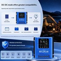 Contrôleur solaire MPPT entièrement automatique, compatible avec tous les types de batteries, affichage en chinois, mode sans batterie, double ports USB