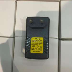 US Plug Wall <strong>Adapter</strong> 48V 0.5A 24W PoE Injector Security IP Cameras Ethernet Devices for 24V <strong>1A</strong> POE <strong>Adapter</strong> ABS Material New 48V - Product Image 2