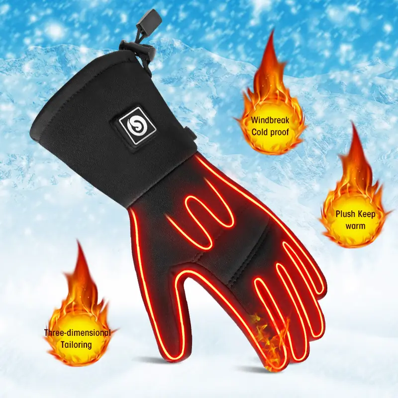 SAVIOR Winter Thermal Sports Atmungsaktive dünne elektrische Batterie Wasserdichte Motorrad Fahrrad fahren beheizte Fahrrad handschuhe
