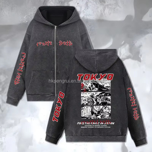 Sweat à capuche personnalisé pour homme, imprimé sérigraphié, brodé, uni, écologique, 100 % coton éponge épais, coupe classique, avec fermeture éclair, pour l'hiver - Product Image 3