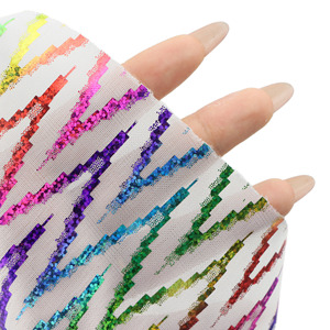 Giáng sinh đầy màu sắc 75D dệt kim vải lượn sóng 100% polyester DIY sân khấu hiệu suất trang phục cho đám cưới trang sức trang trí nội thất sóng thiết kế - Product Image 4