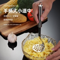 Écrase-purée en acier inoxydable poli miroir, ustensile de cuisine, presse manuelle pour légumes et fruits, écrase-purée à pommes de terre
