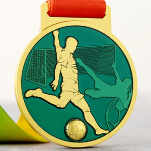 Medallas Deportivas de Fútbol Personalizadas de Aleación de Zinc con Impresión UV 3D, Medallas de Premio al por Mayor para Campeones de Torneos de Fútbol, Trofeo, Premio - Product Image 6