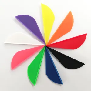 Fletches de flechas personalizados, fletches de penas para arco de fibra de vidro/carbono