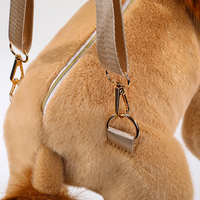 Sac à dos en peluche Lion en gros, jouet de bonne qualité en forme d'animal, sac bandoulière en peluche mignon de grande capacité, cadeau d'anniversaire pour filles et enfants