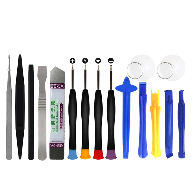 21 1 OEM Metal Mobile Phone Repair Kit Spudger Pry-Opening LCD Tool Screwdriver Set Bag OPP Packaging for iPhone X/8/7/6S/6