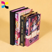 Livres reliés personnalisés imprimés avec couverture en carton et papier d'art, bords peints de forme spéciale, haute qualité