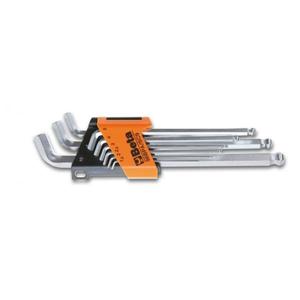 BETA - 000961988 <b>Set</b> <b>of</b> 9 ball head extra-short 110° offset hexagon <b>key</b> wrenches - EAN 8014230665016 <b>ALLEN</b> <b>KEYS</b> - Product Image 1