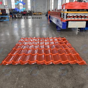 Chinese dakpanmachine voor de fabricage van gekleurde stalen dakpannen met motorlager & tandwiel - Economische machines - Product Image 2