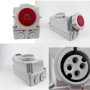 Prise de courant interverrouillée 3 pôles, norme européenne, étanche, 230V 16A IP67 CEE/IEC, MXS-J136-6 - Product Image 5