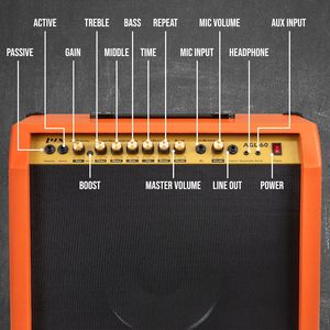 HUASHENG Qualité exceptionnelle Portable jouant le <span class=keywords><strong>chant</strong></span> de la rue Combo Amplificateur électronique fort 60 Watt Haut-parleur de guitare - Product Image 5