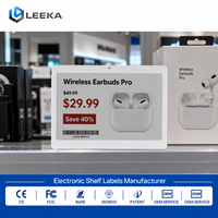 Etiqueta Electrónica de Precio LEEKA ESL de Alto Rendimiento, Impermeable, Duradera, de Plástico ABS, Económica, con Certificación CE