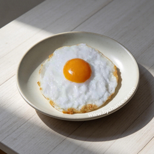 Accesorios de fotografía, modelo de comida de simulación realista, huevos escalfados de plástico, huevo frito cocido artificial para bromas prácticas, juguete de mordazas - Product Image 1
