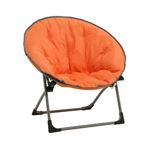 Nouveau canapé rond paresseux extérieur personnalisé soucoupe rembourrée Portable pliant Camping pelouse lune chaise