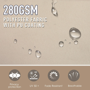 עם 50 + UV הגנה נשלף מתקפל פאטיו פרטיות צד סוכך חיצוני פטיו פרטיות צד סוכך מסך מידות - Product Image 4