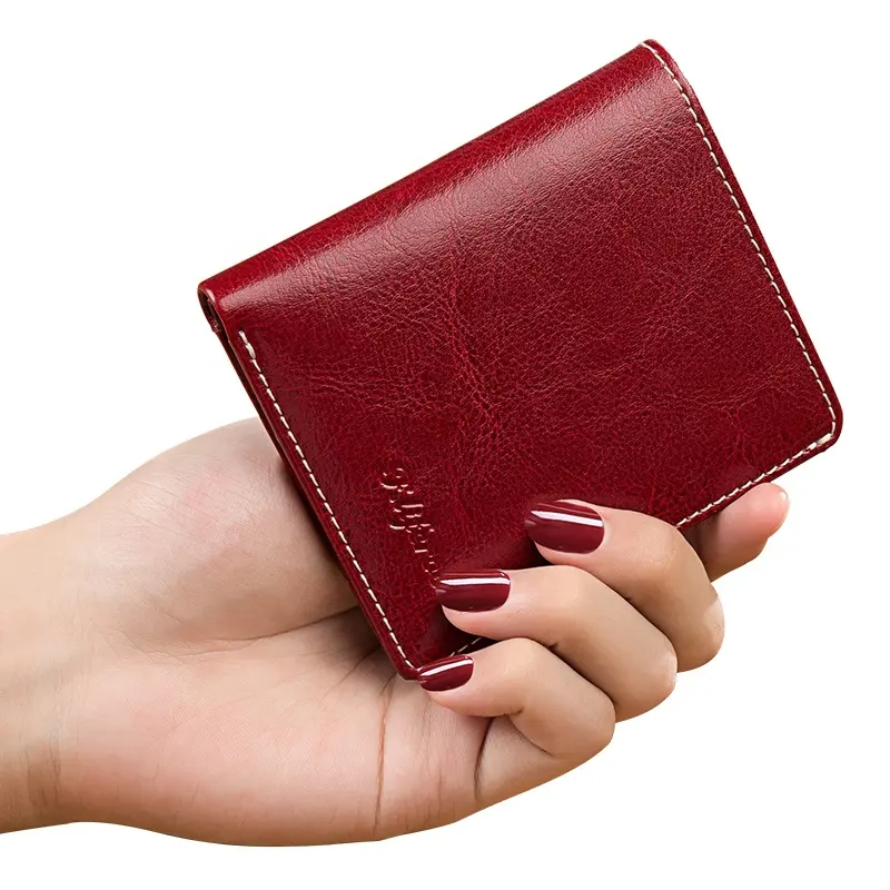 Nuevo billetera corta billetera tassel colgante tri-fold billetera cartera tarjeta monedero monedero 
