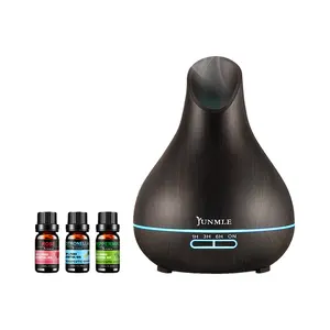 Hot selling Smart Factory Direct Selling Desk 550ml Aroma Diffuser Remote Control Wooden Aroma Oil Diffuser