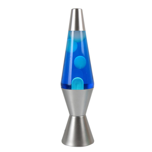 HFBH Verified Modern Lava Lamp Table Lamp with Aluminum Alloy Silver Base Dimmable Night Light for Bedroom