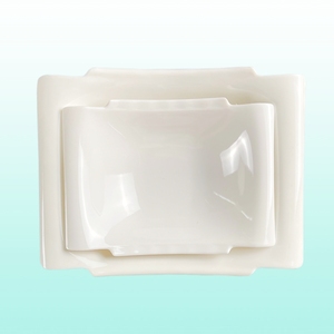 Alta Qualidade Retângulo Melamina Tigela para Restaurante Uso Atacado Plástico Inquebrável Big Deep Design para Servir Comida Ocidental - Product Image 2