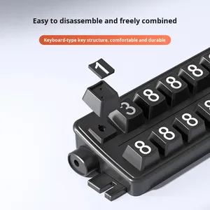 Tarjeta de Número de <span class=keywords><strong>Teléfono</strong></span> para Estacionamiento <span class=keywords><strong>Temporal</strong></span> de Automóviles, Diseño Creativo y Único 2026, con Luz, Martillo de Seguridad y Cortador de Cinturón - Product Image 2