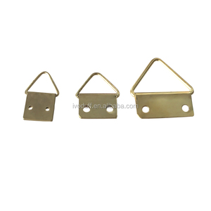 Ganchos Triangulares Dorados <span class=keywords><strong>de</strong></span> Tamaño Pequeño, Más Vendidos, para Colgar Cuadros y Lienzos - Product Image 2