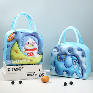 ถุงอาหารกลางวันสำหรับเด็กพิมพ์ลายการ์ตูน3D น่ารักกล่องอาหารกลางวันแบบพกพาเก็บความร้อนและเก็บรักษาไว้ด้วยความร้อน - Product Image 4