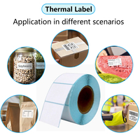 Étiquettes adhésives thermiques imperméables écologiques de forme personnalisée pour l'emballage et la marque avec impression offset