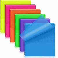 Bloc-notes adhésif transparent personnalisé avec dégradé de couleurs pour animaux de compagnie